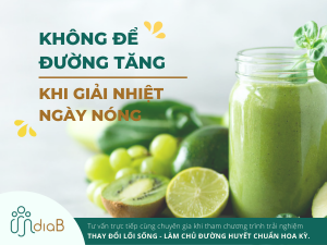 KHÔNG ĐỂ ĐƯỜNG TĂNG KHI GIẢI NHIỆT NGÀY NÓNG